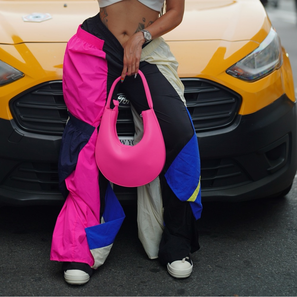 Color block cargos